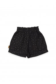 Shorts black muslin for girls