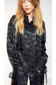 Black festive blouse