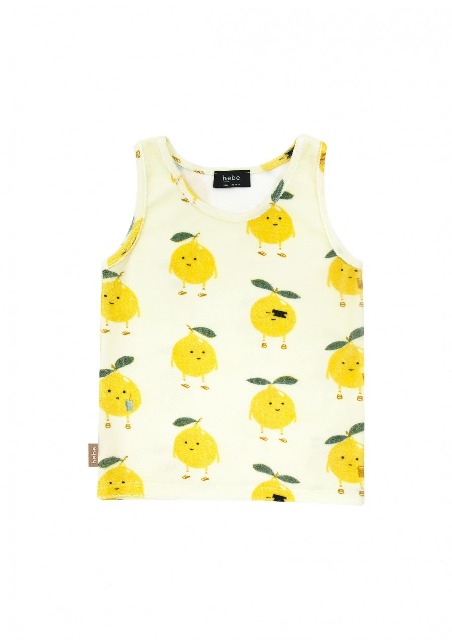 Top terry loop with lemons print SS23267L