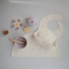Mushie Flower Press Toy - Soft Lilac/Pale Daffodil/Ivory 2830476