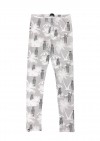 Leggings with grey animal and palm print for adult SS20132