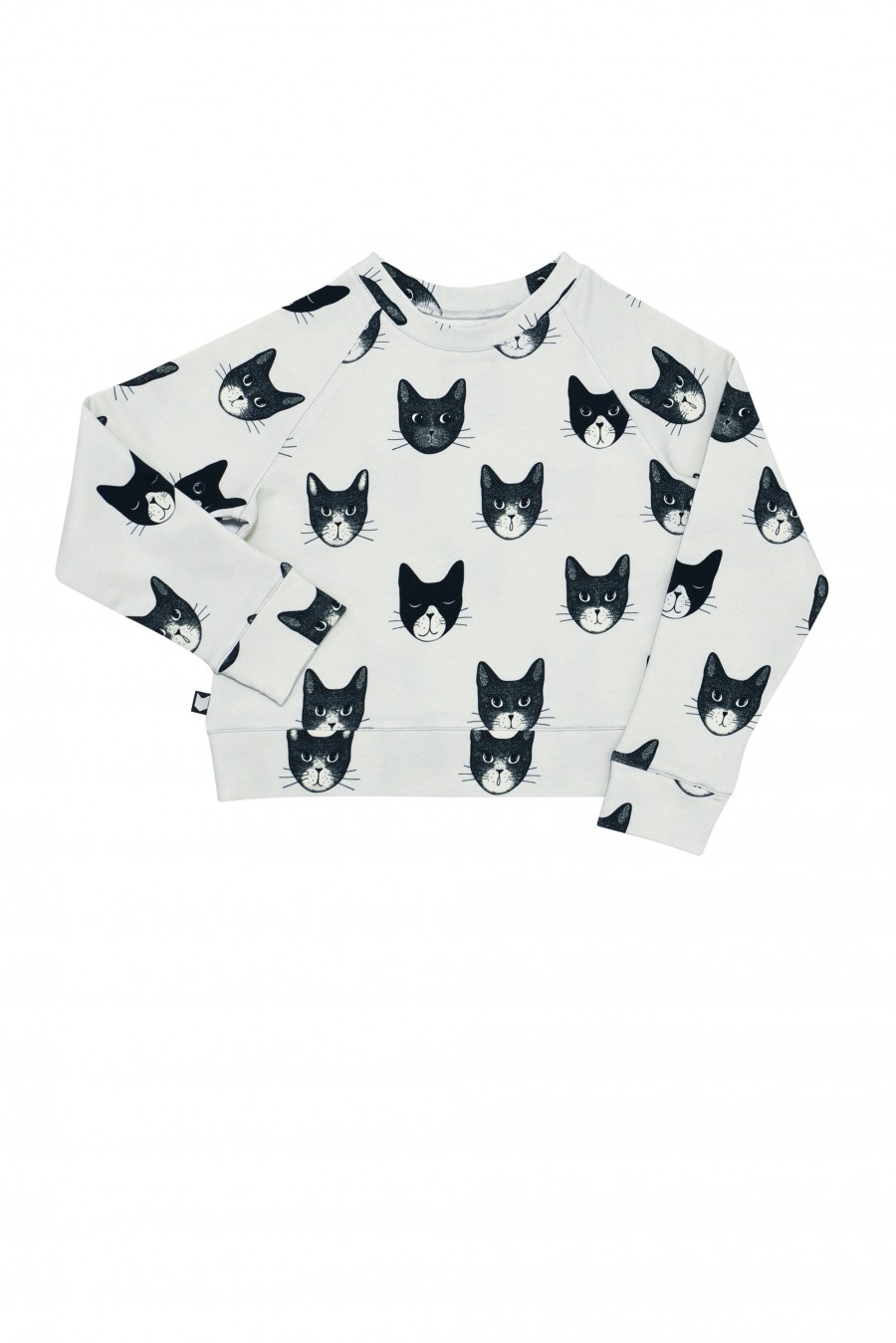 Grey sweater with cats FW18086