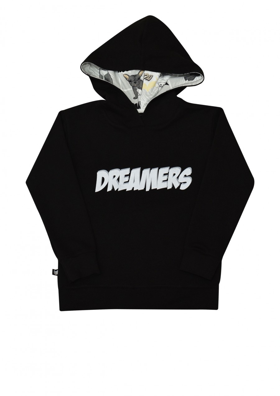 Hoodie black with DREAMERS SS19133