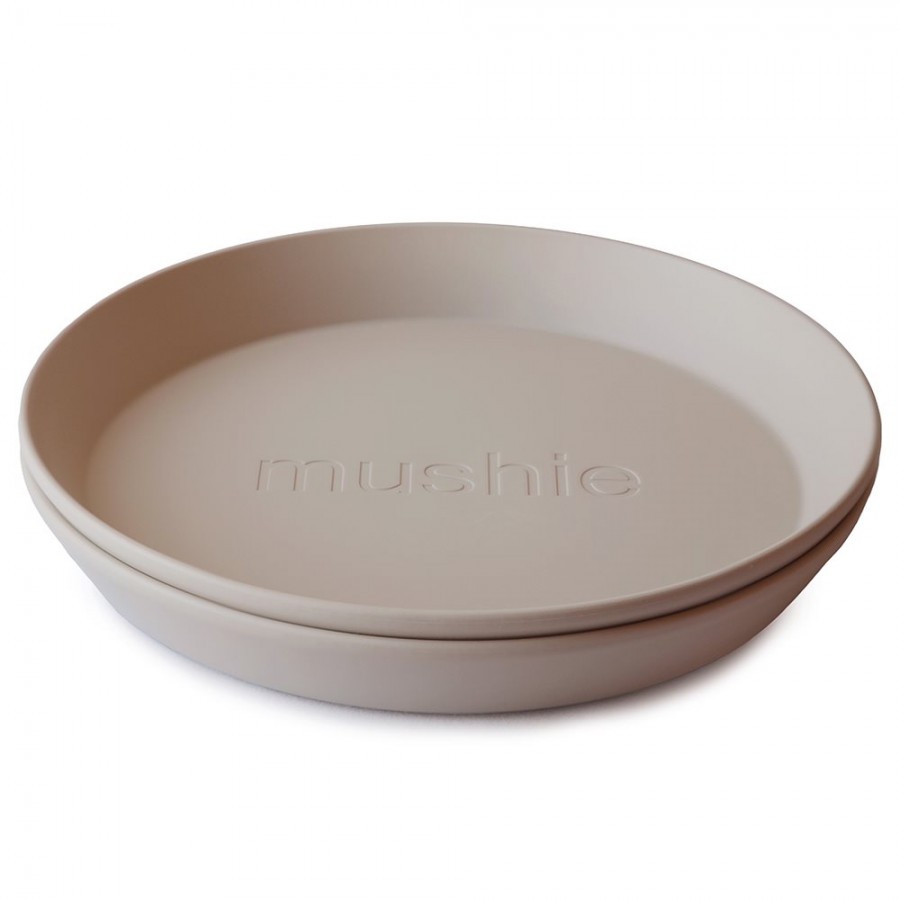 Mushie Dinner Plate - Round - Vanilla 2305206