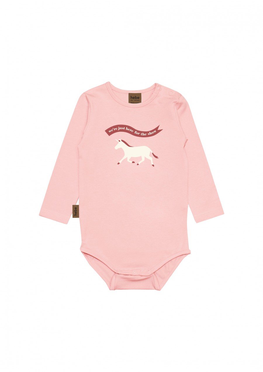 Body pink with white unicorn print FW23117