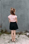 Top coral with cat print SS19057