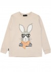 Sweater begie with Easter bunny for adults E21025