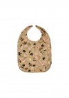 Baby bib with floral mustard print FW21393