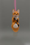 Orange fox necklace (big) POP08