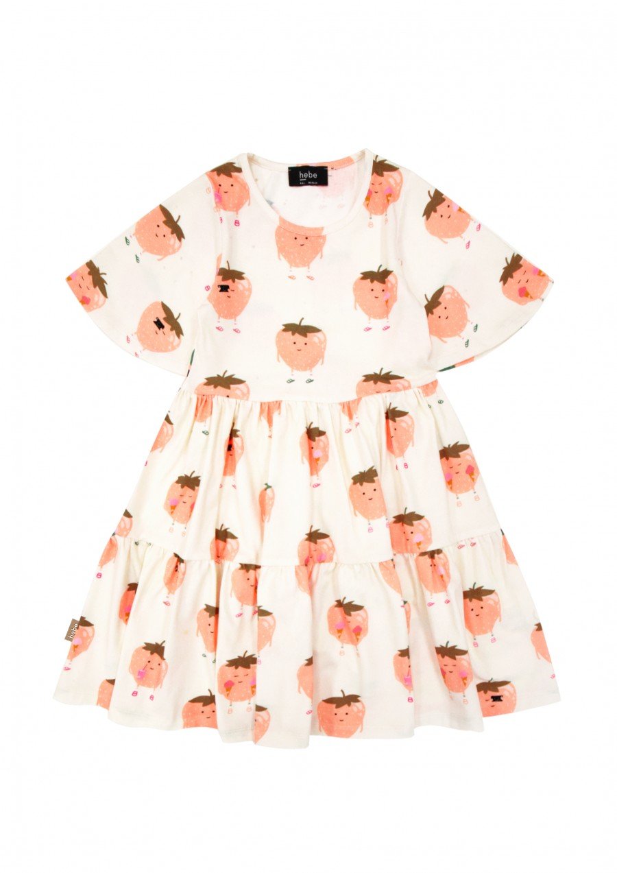 Dress with strawberries print SS23158