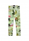 Leggings with green palm print SS21042