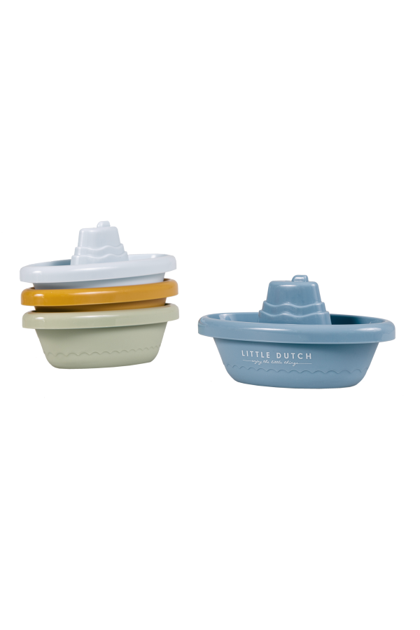 Little Dutch Stackable Bath Boats Blue LD2007436