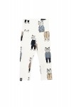 White high waist leggings with cats FW18059