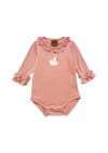 Body with ruffles and Duck Queen placment print pink 0216_F25116
