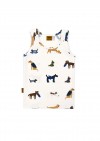 Tank top off-white with dog print SS24224