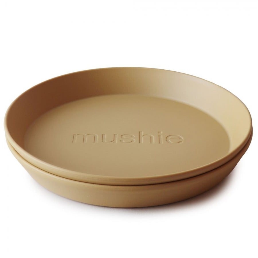 Mushie Dinner Plate - Round - Mustard 2305117