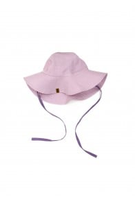 Hat linen light violet