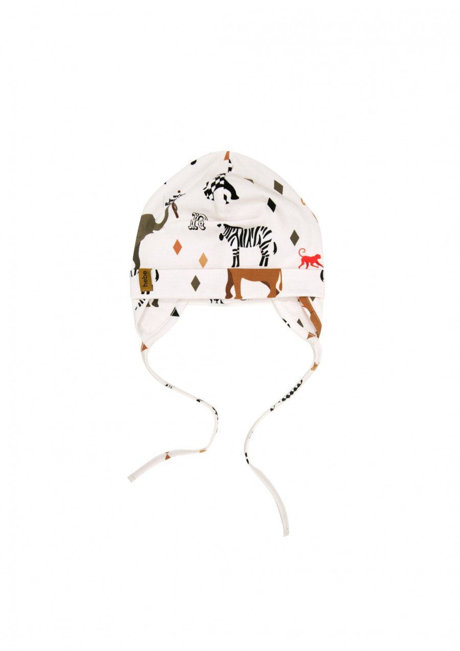 Hat with ears and circus print FW23009