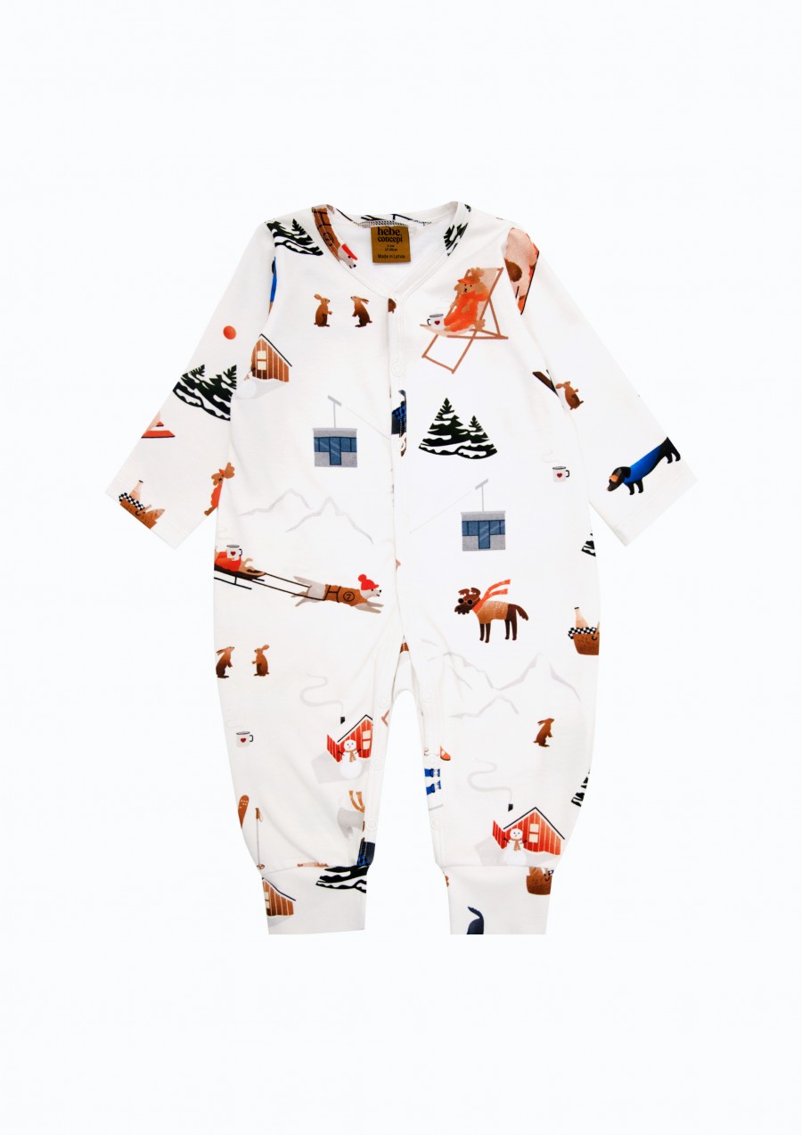 Romper with Winter Days print WINTER2306