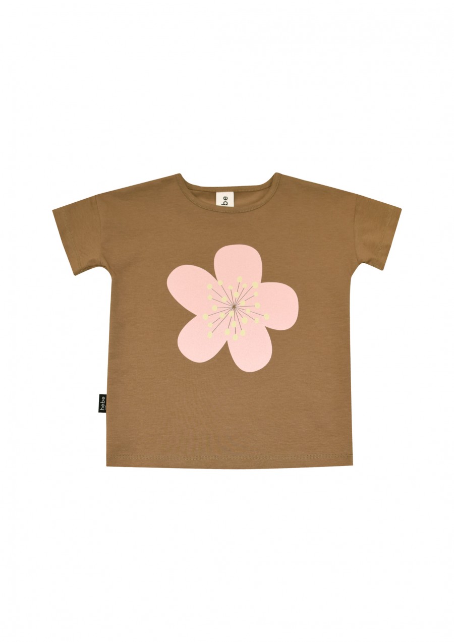 Top brown with pink flower SS22291L