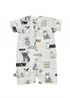 Romper with comic print, short SS19143