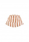 Sun hat with sandy brown stripes for boys SS21232