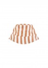 Sun hat with sandy brown stripes for boys SS24489