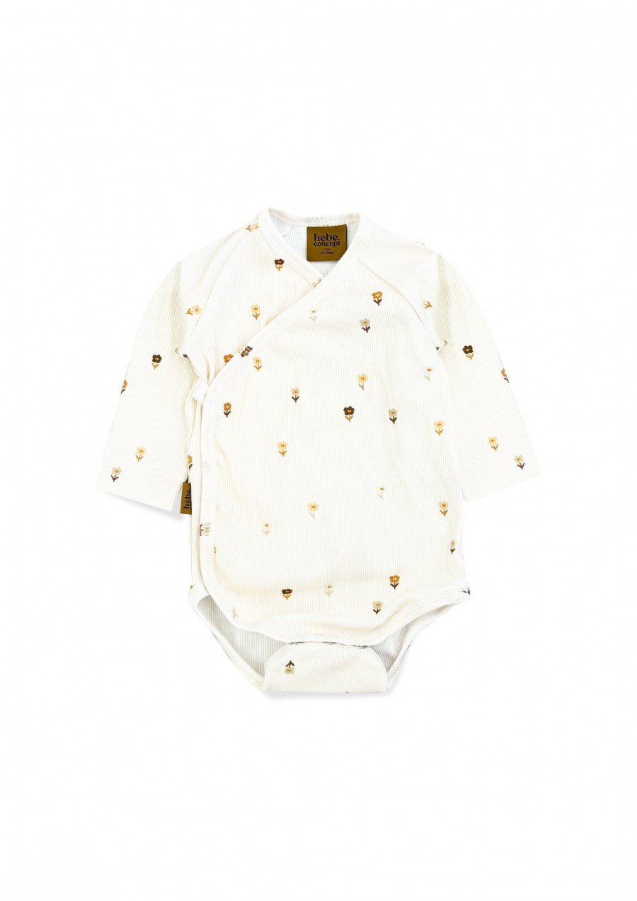 Wrap body with all-over small flowers print 0155_F25142