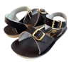 Salt-Water Surfer dark brown sandals, youth 1702M