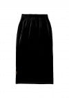 Skirt black velvet for female FW23283