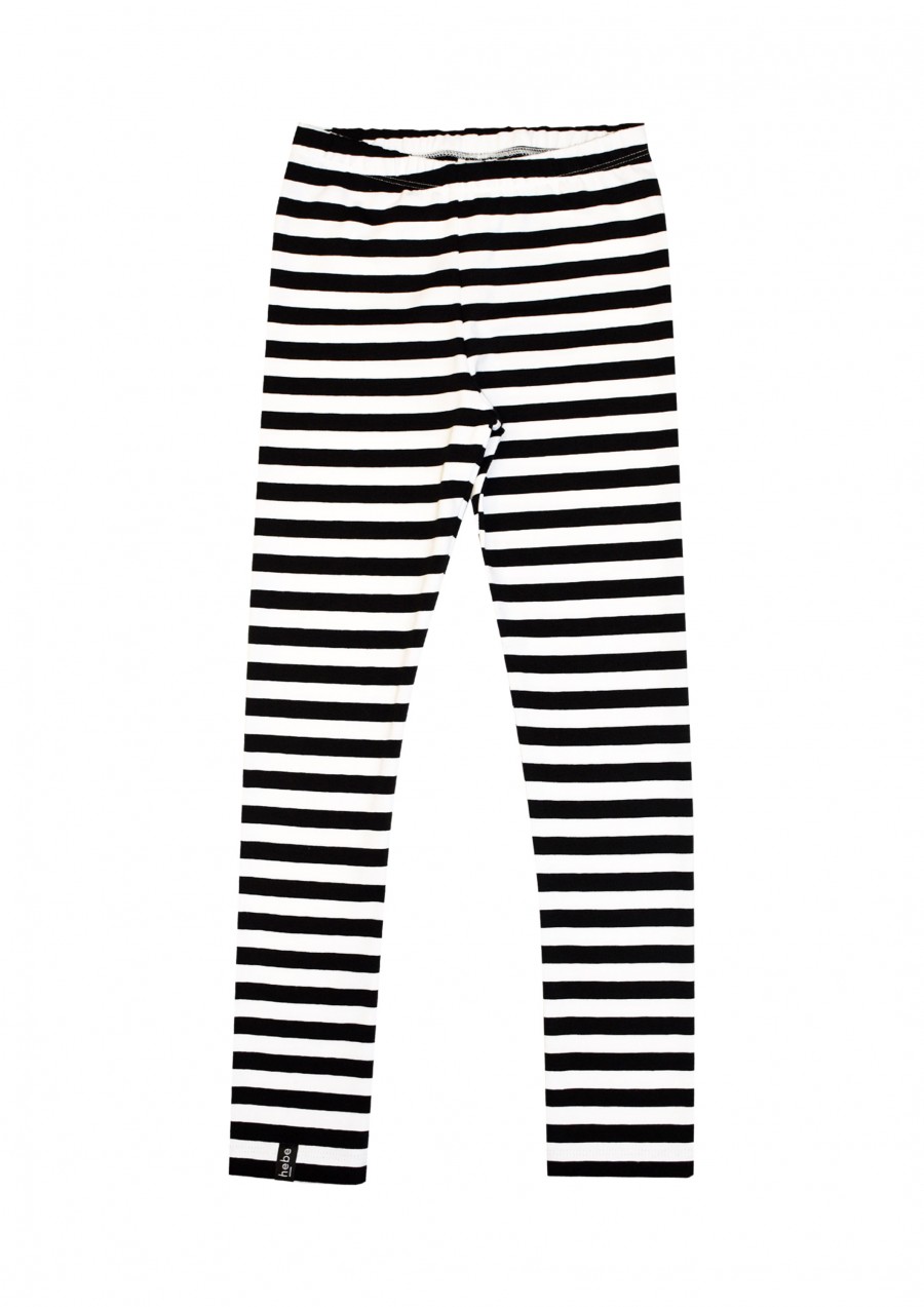 Leggings with black and white stripes for female FW21221