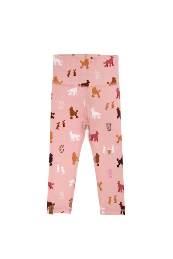 Leggings with high waist and poodle print FW23097
