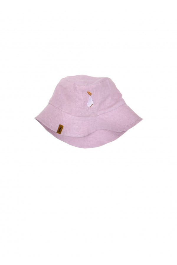 Cepure gaiši violeta lina ar izšuvumu