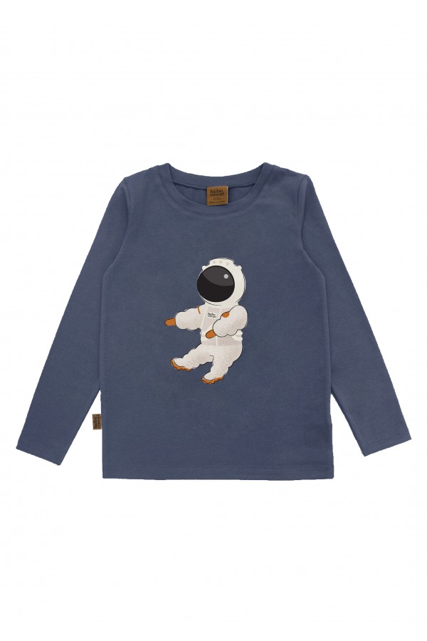 Tops zils ar astronauta druku FW24263