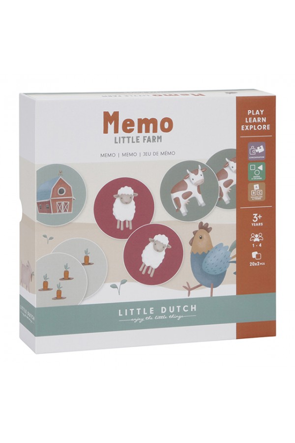 Little Dutch Atmiņas spēle Mazā ferma LD7138