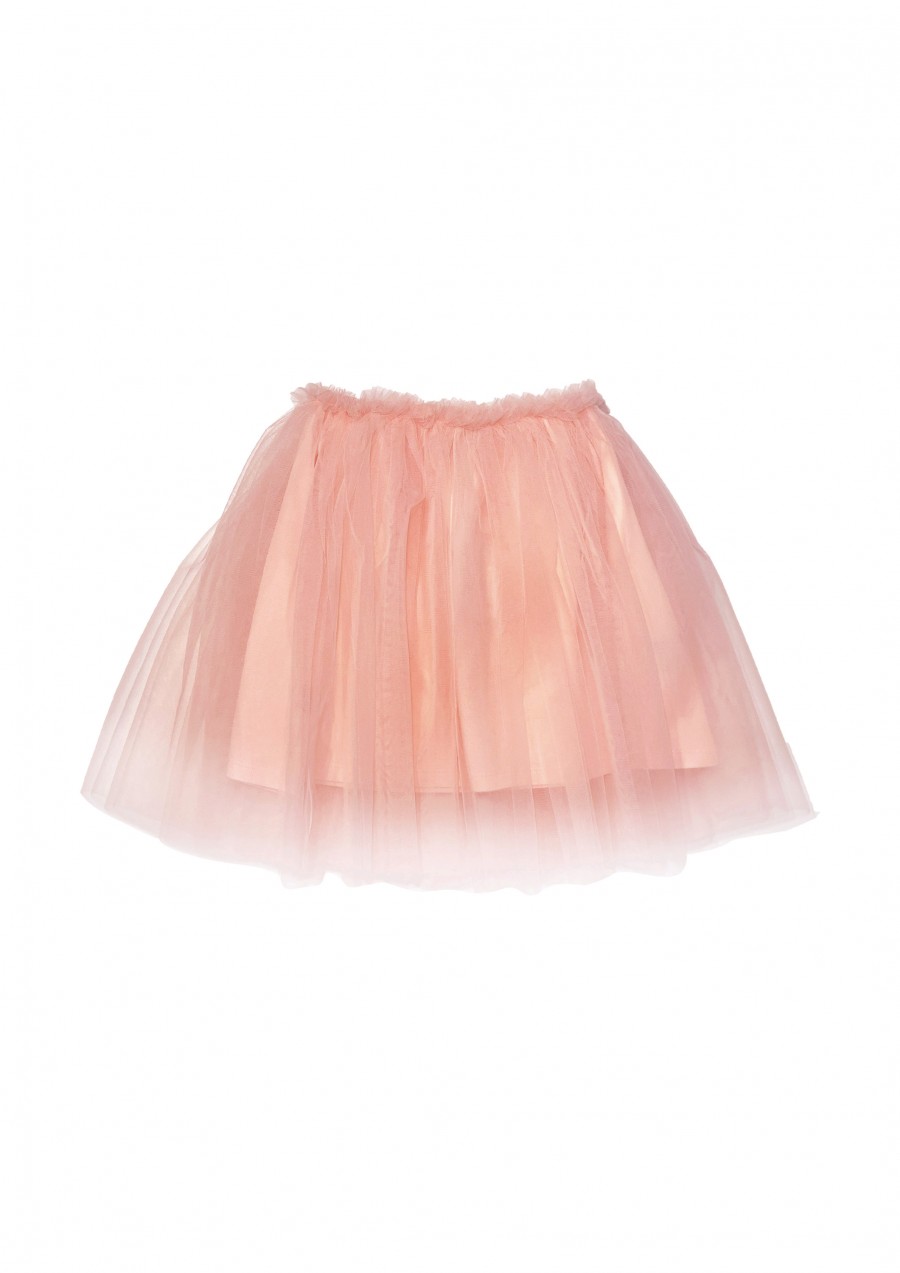 Svārki rozā ar tillu 0142_F25120