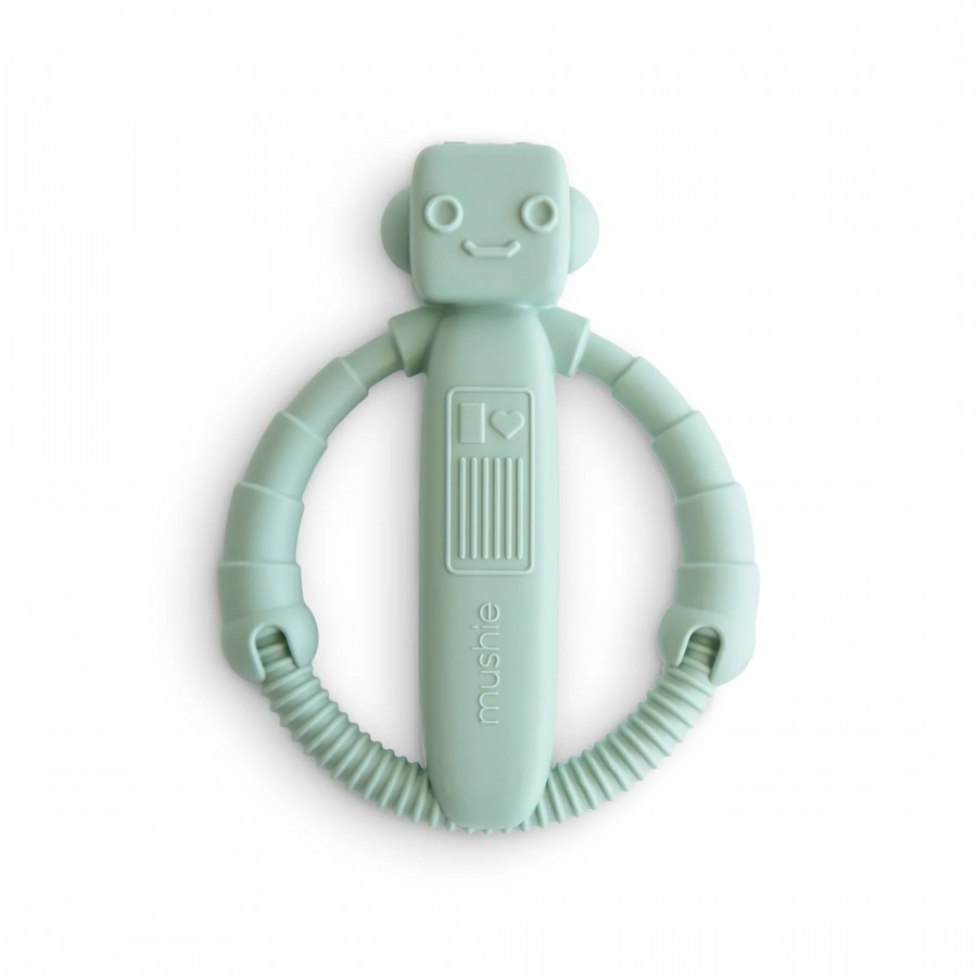 Mushie graužama rotaļlieta robots - zaļš 101475