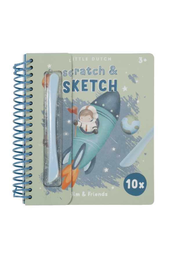 Little Dutch Skrāpējamo attēlu grāmata Jim & Friends LD125520