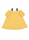 Mazās meitas vasaras lina kleita, dzeltena SS180180