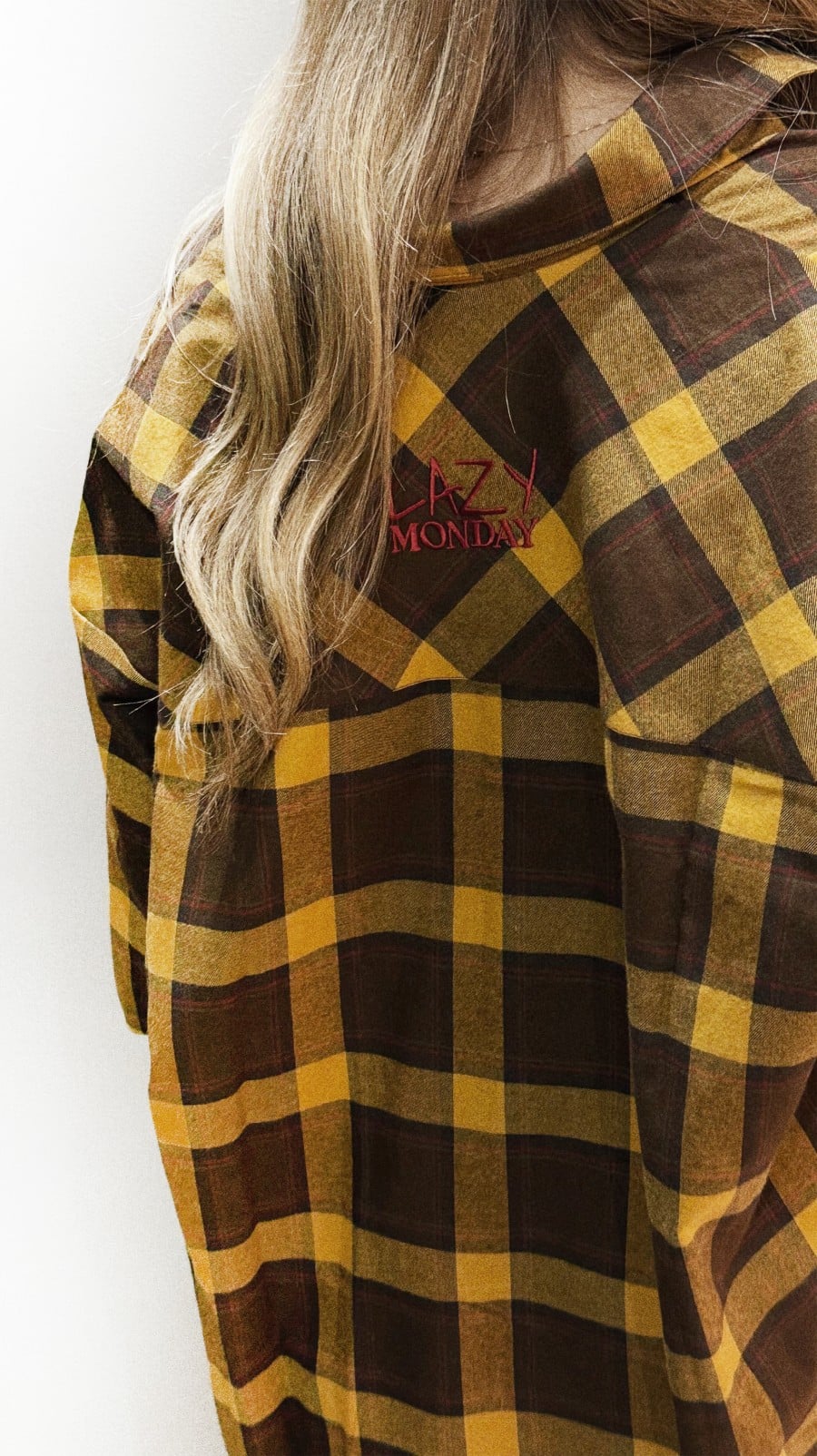"Tina mustard check" krekls 0389_LM059onesize