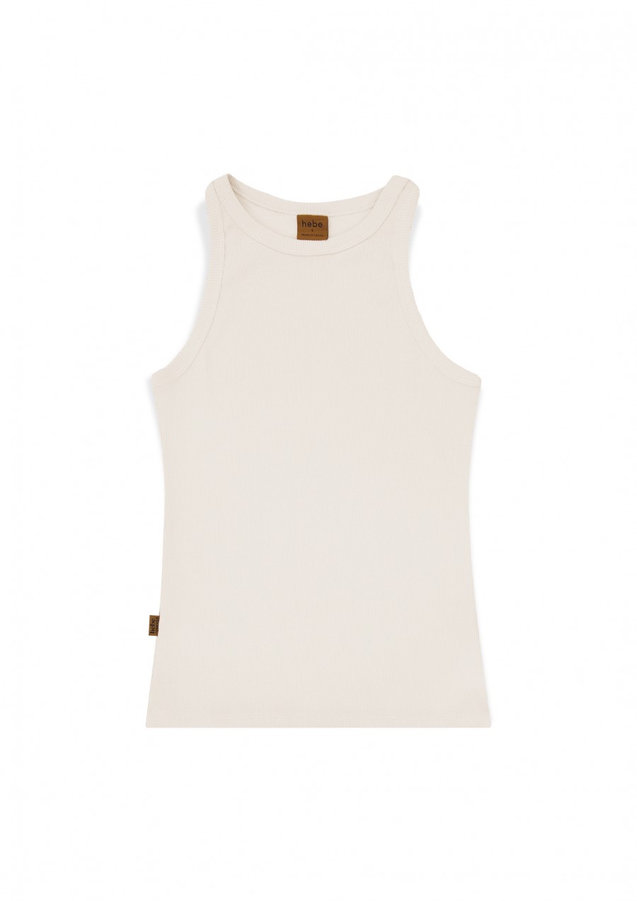 Tops rievots bez piedurknēm bēšs 0029_S25393