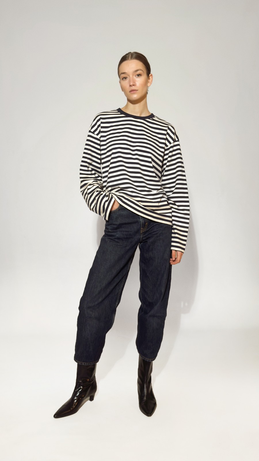 Lazy Monday ikdienas strīpains sieviešu tops 0292_LM026