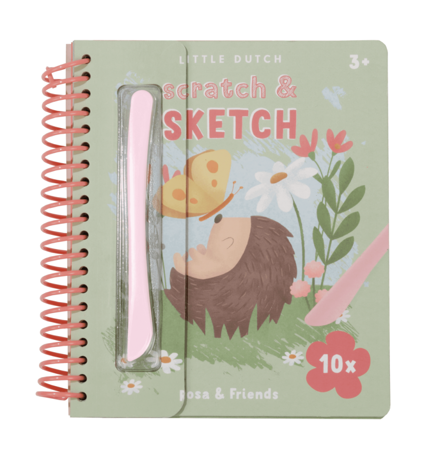Little Dutch Skrāpējamo attēlu grāmata Rose & Friends LD125537
