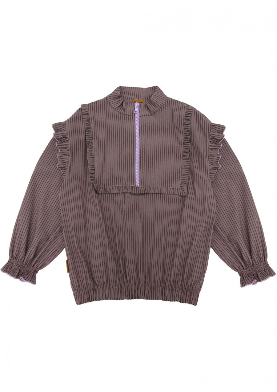 Blūze violeta ar rāvējslēdzēju, sieviešu FW23165