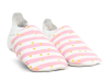 Pirmās kurpītes "Spots & Pink Stripes White 1000-025-02