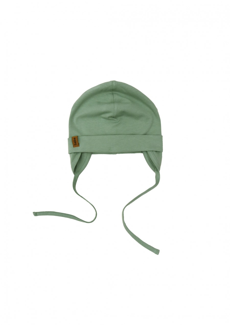 Cepure zaļa ar austiņām SS24016