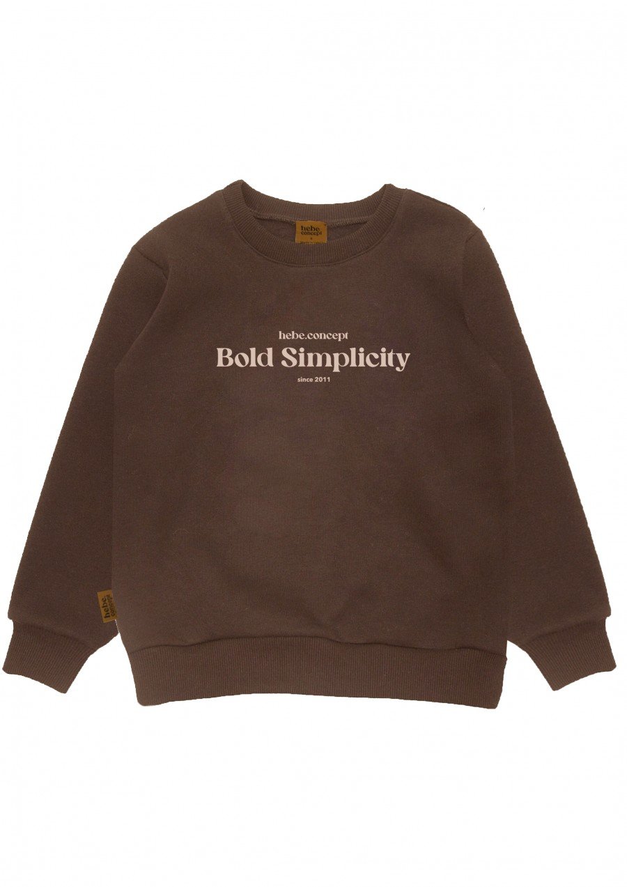 Džemperis kapučino ar druku "Bold Simplicity", pieaugušo FW24214