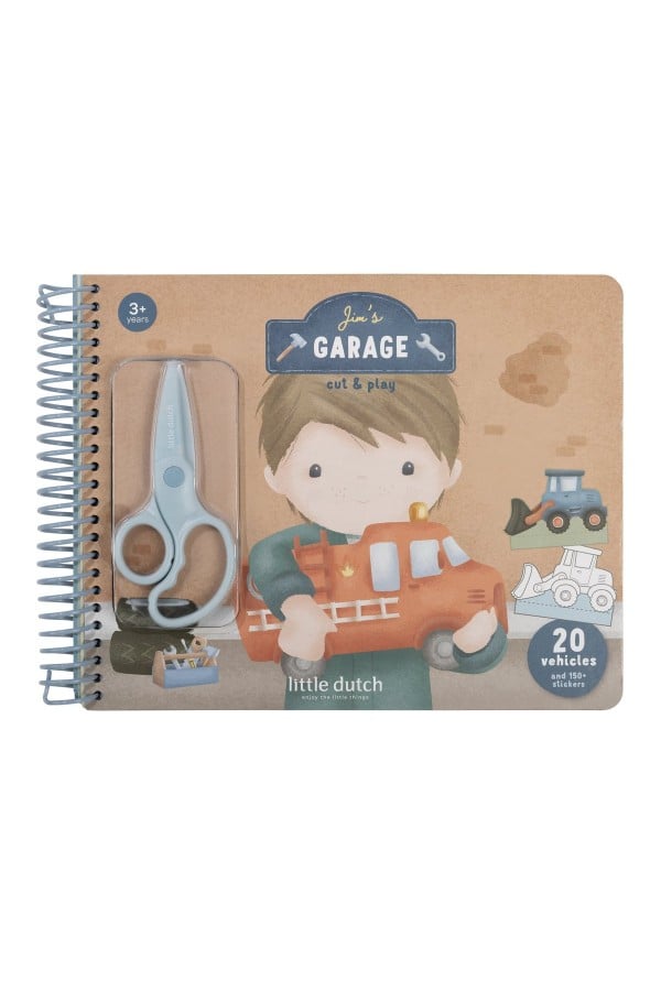 Little Dutch grāmata ar šķērēm ´Jim & Friends cars´ LD126831