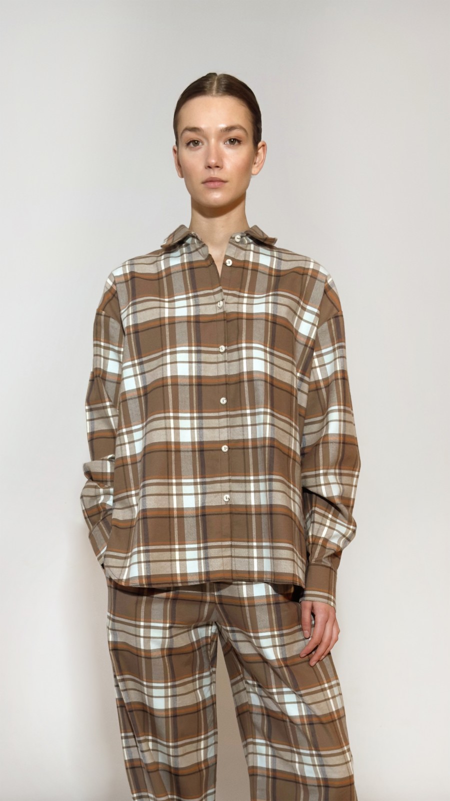 "Tina brown truffle" krekls 0086_LM031