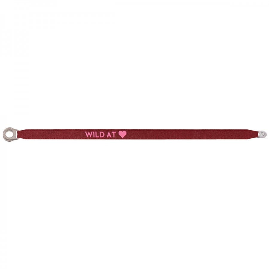 Satīna aproce bordo WILD HEART onesize STTB0043